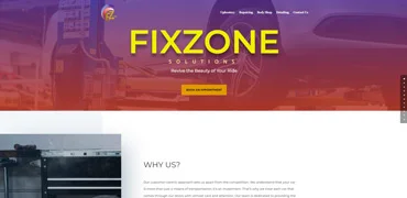 FixZone Solutions Home Page screenshot